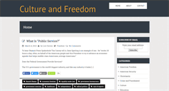 Desktop Screenshot of cultureandfreedom.com